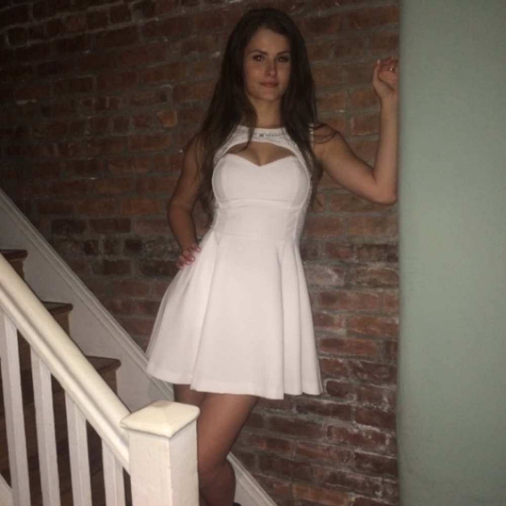 Guess White Mini Dress